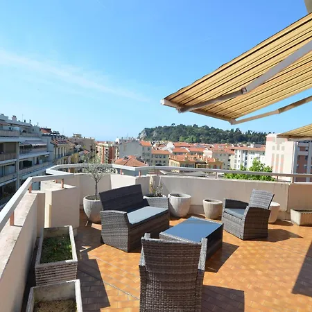 Helianthe - Superbe Avec Terrasse Vue Et Chateau Au Port De Appartement Nice